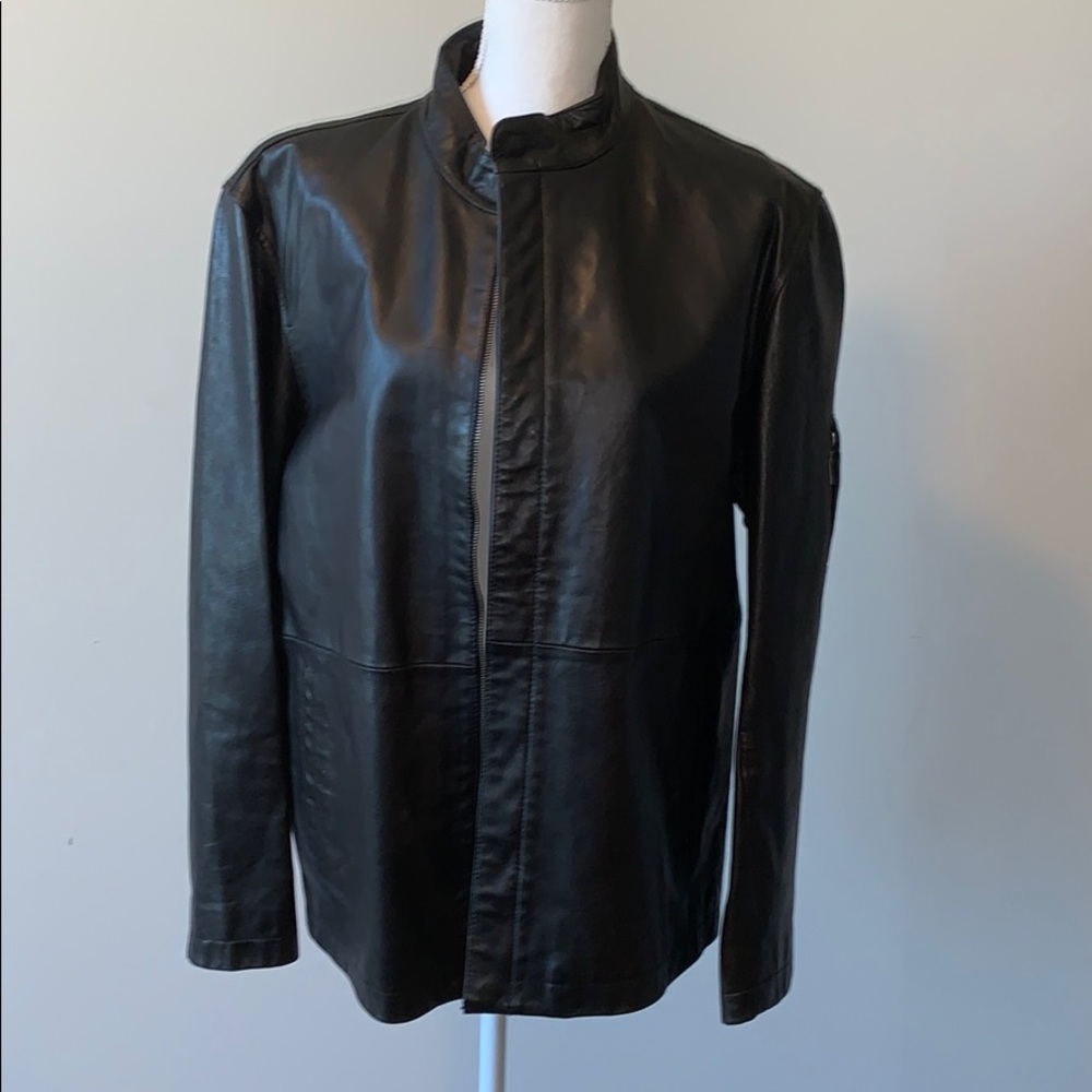 Claiborne Genuine Black LeatherJacket